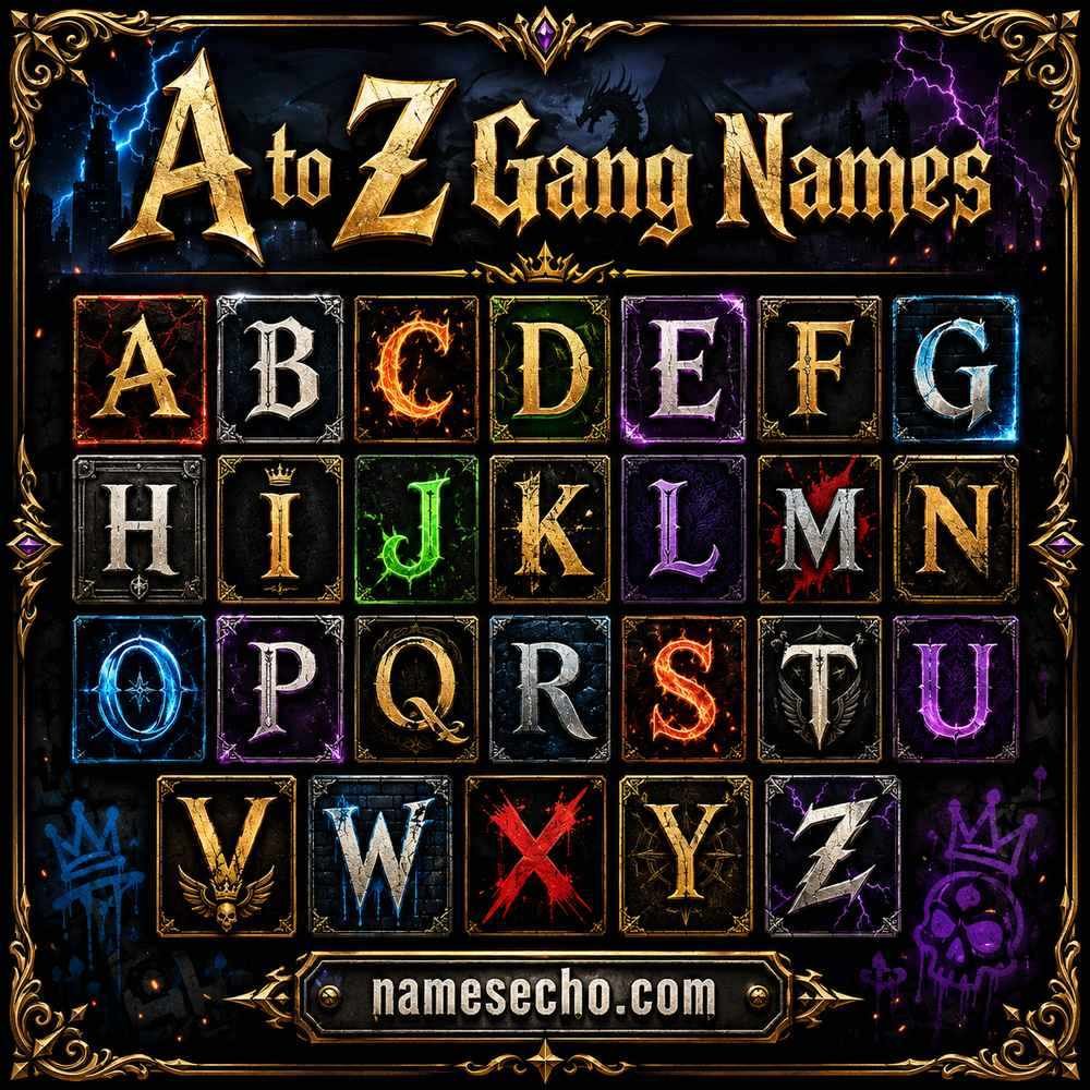 A to Z Gang Names