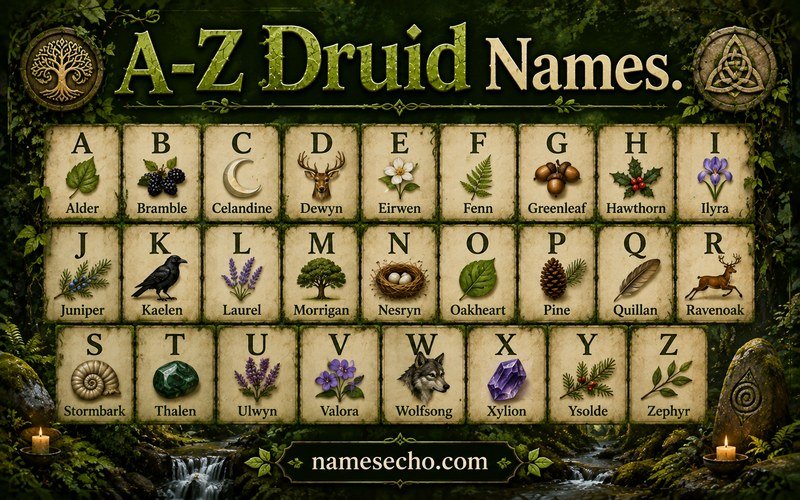 A-Z Druid Names