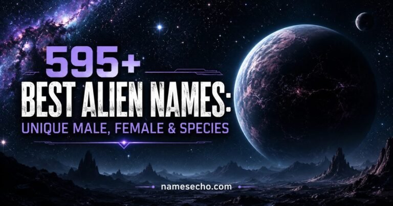 595+ Best Alien Names: Unique Male, Female & Species