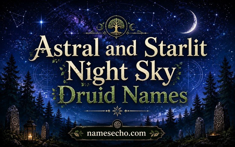 Astral and Starlit Night Sky Druid Names