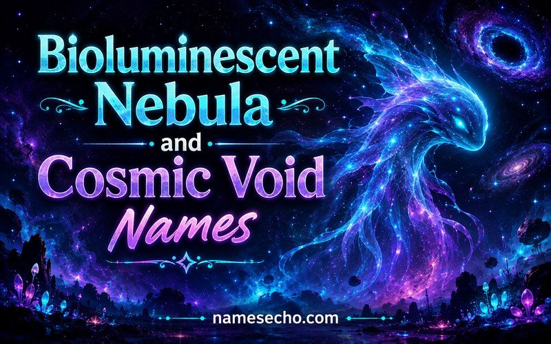 Bioluminescent Nebula and Cosmic Void Names