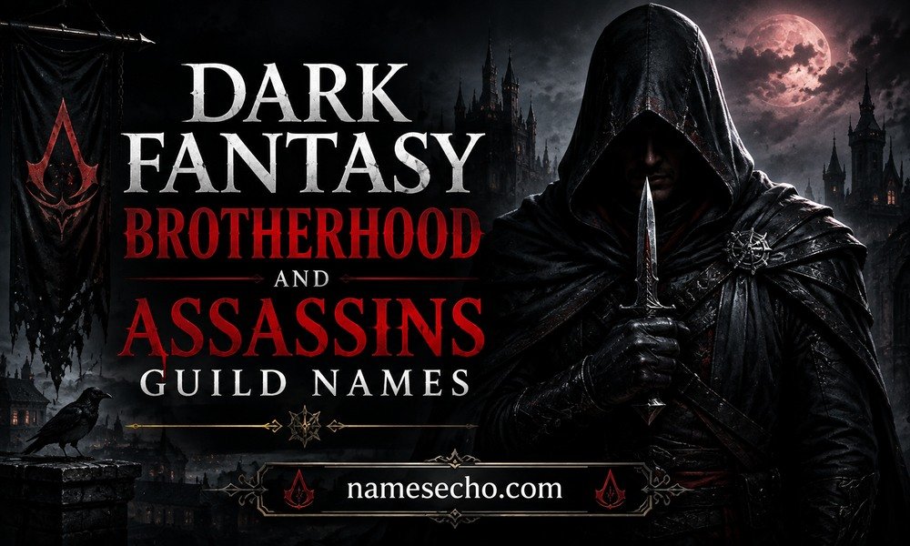 Dark Fantasy Brotherhood and Assassins Guild Names