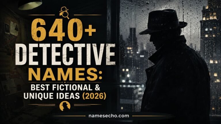 640+ Detective Names: Best Fictional & Unique Ideas (2026)