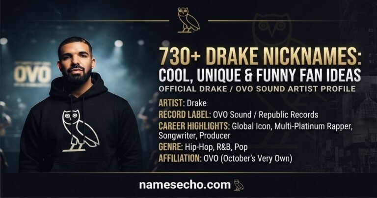 730+ Drake Nicknames: Cool, Unique & Funny Fan Ideas