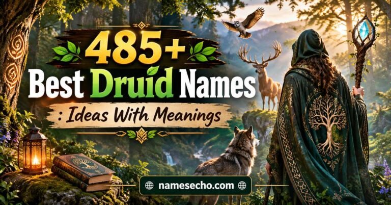 485+ Best Druid Names : Ideas With Meanings