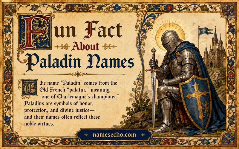 Fun Fact About Paladin Names