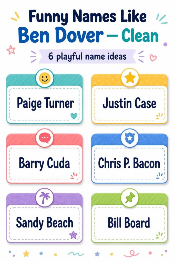 Funny Names Like Ben Dover Clean