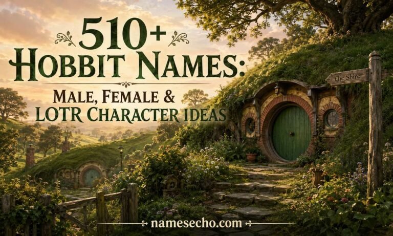 510+ Hobbit Names: Male, Female & LOTR Character Ideas
