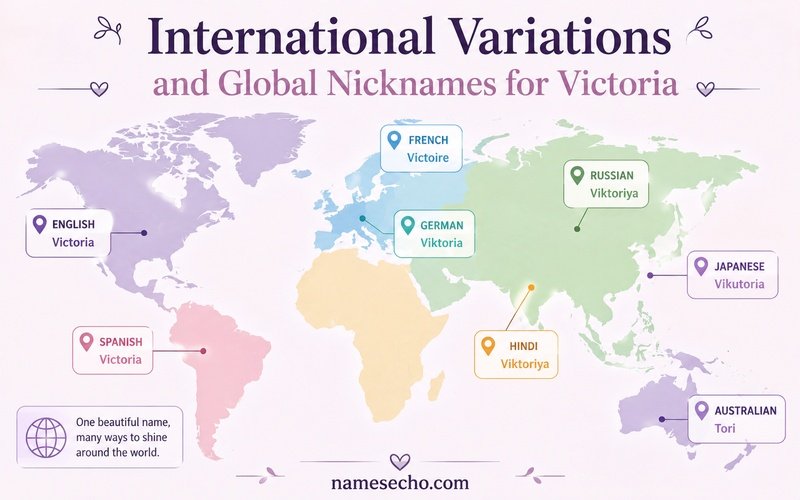 International Variations and Global Nicknames for Victoria