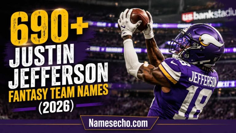 Team Names: 690+ Best Justin Jefferson Fantasy Picks (2026)