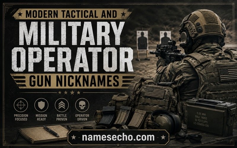Modern Tactical and Military Operator Gun Nicknames