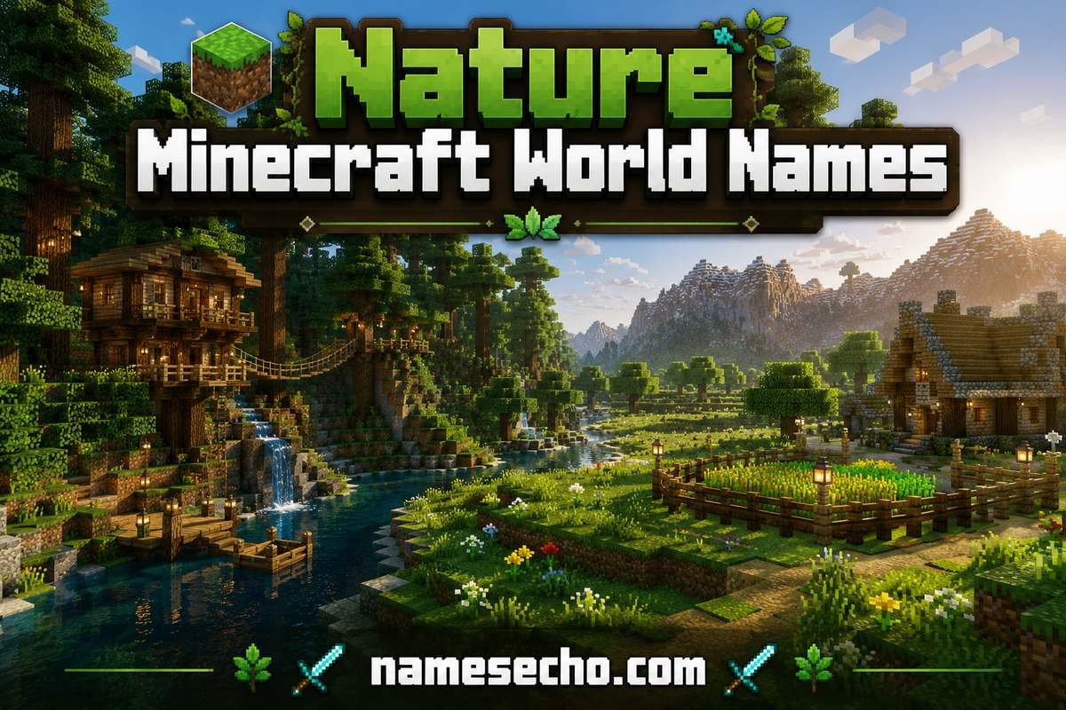 Nature Minecraft World Names