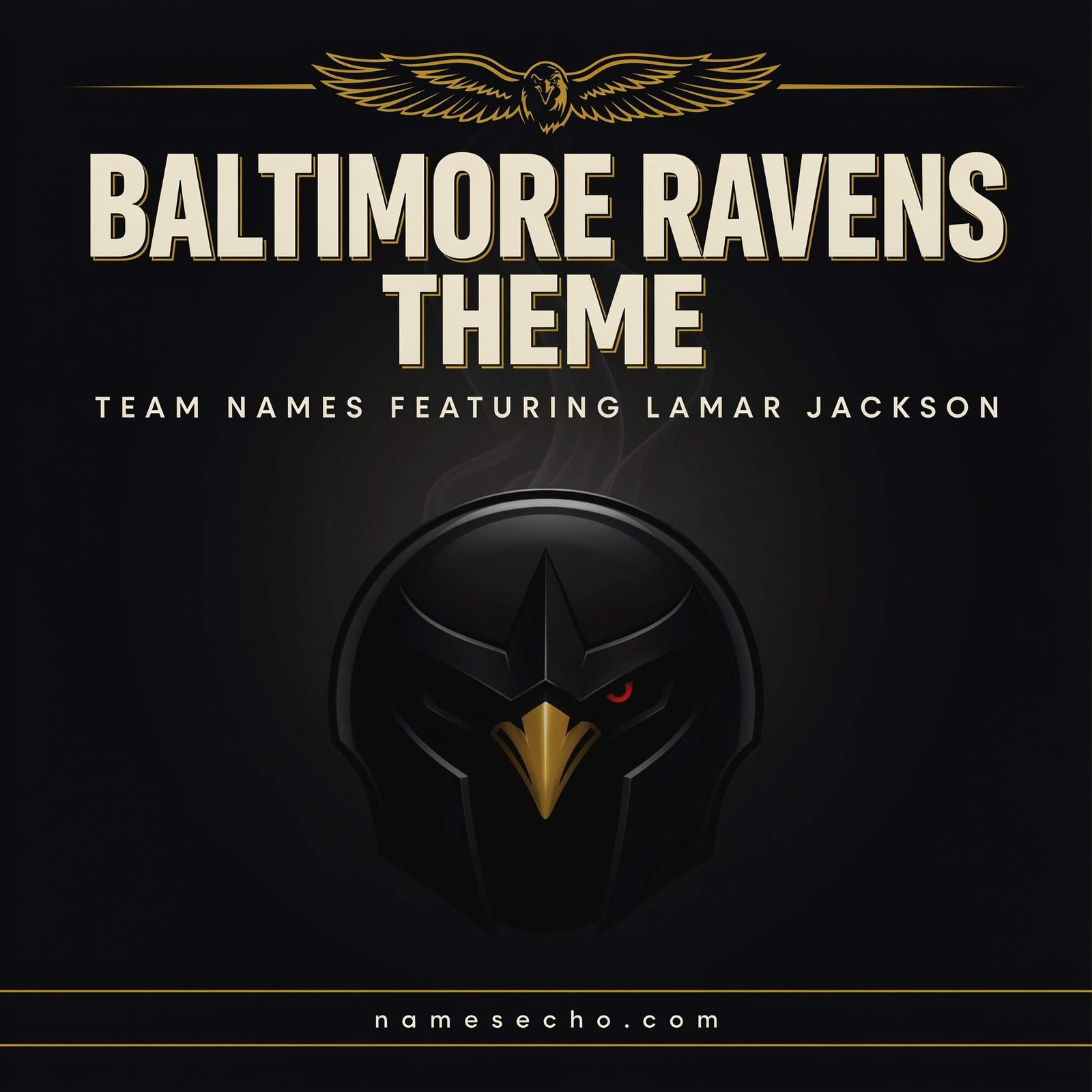 Baltimore Ravens Theme Team Names Featuring Lamar Jackson