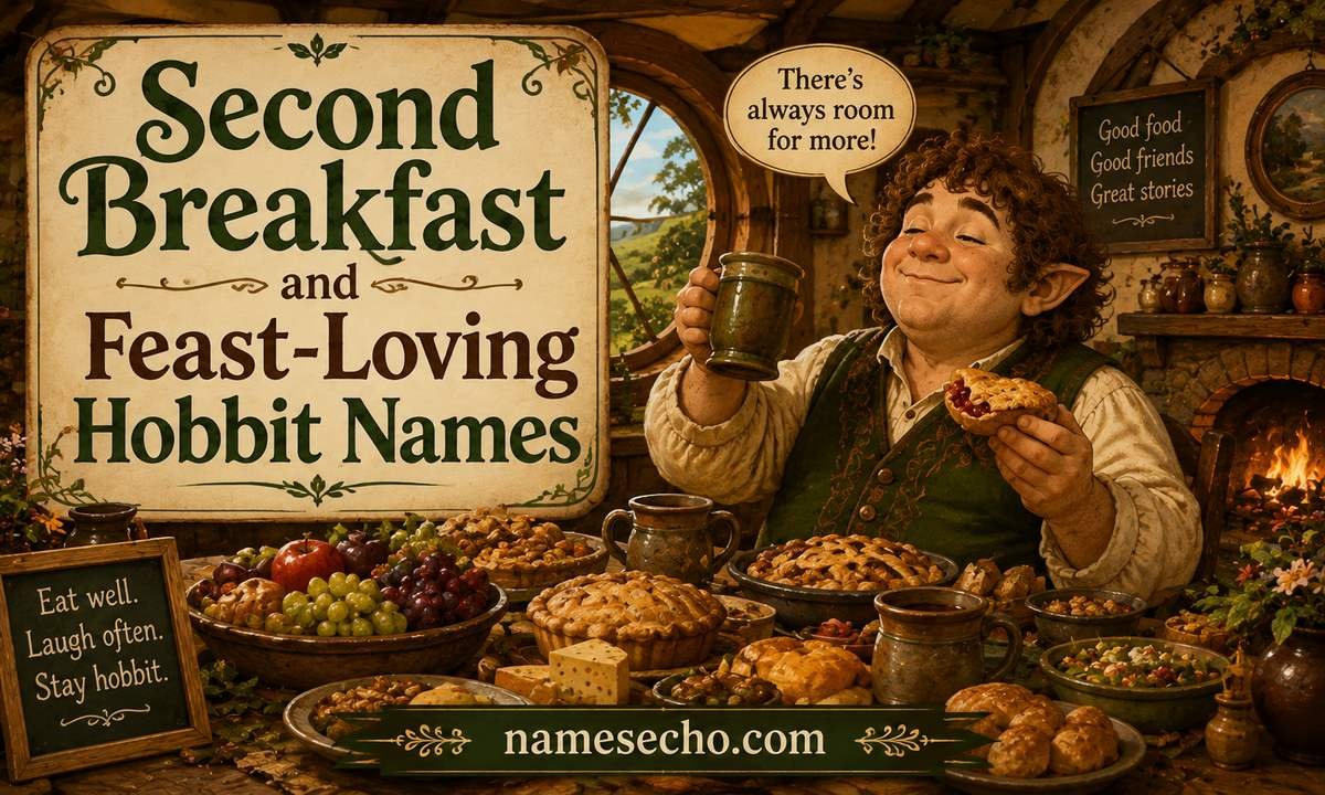 Second Breakfast and Feast-Loving Hobbit Names