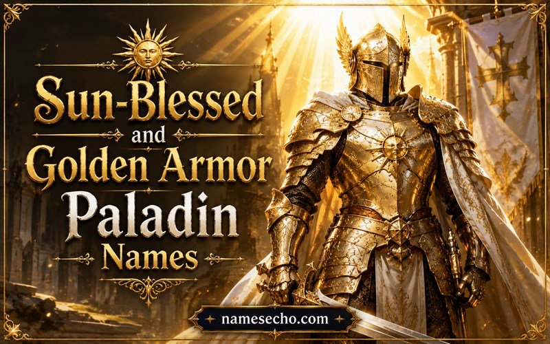 Sun-Blessed and Golden Armor Paladin Names