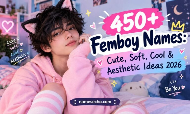 450+ Femboy Names: Cute, Soft, Cool & Aesthetic Ideas 2026