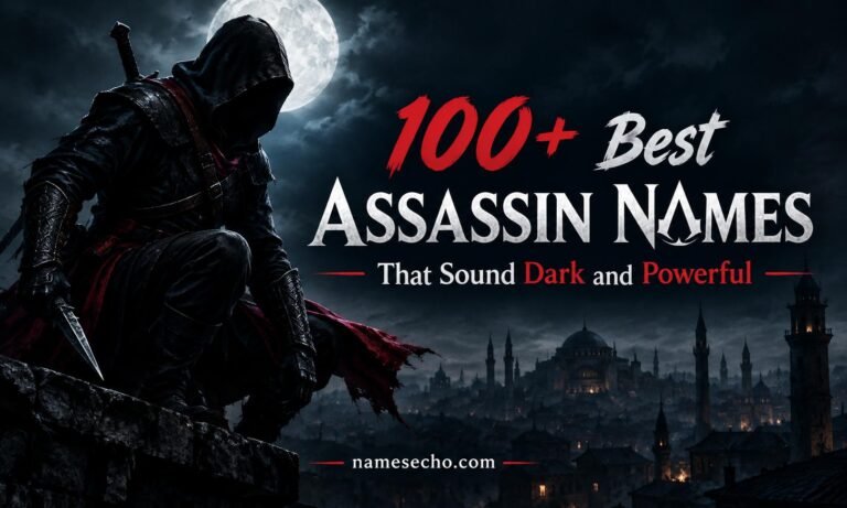 100+ Best Assassin Names That Sound Dark and Powerful