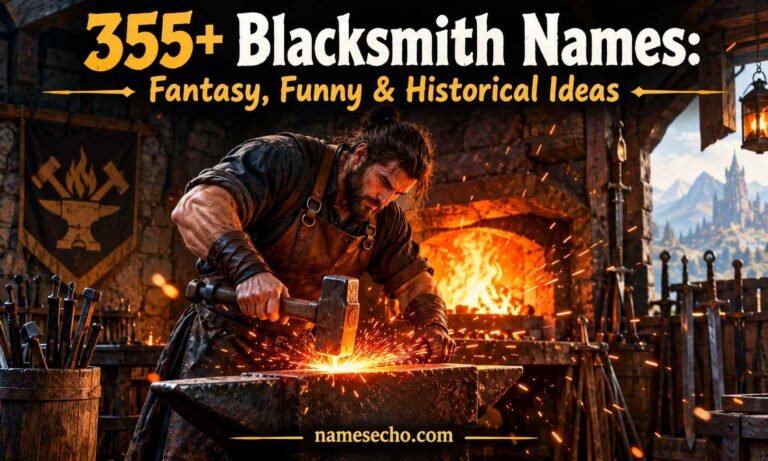 355+ Blacksmith Names: Fantasy, Funny & Historical Ideas