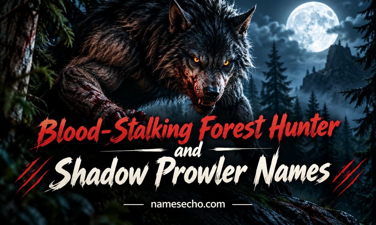 Blood-Stalking Forest Hunter and Shadow Prowler Names
