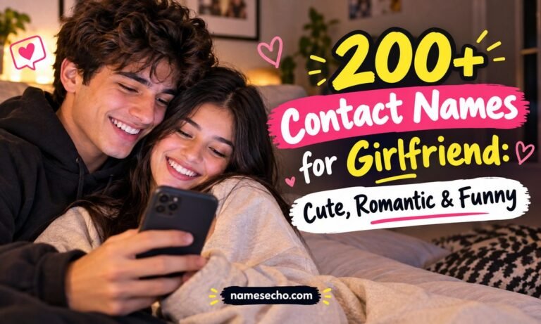 200+ Contact Names for Girlfriend: Cute, Romantic & Funny