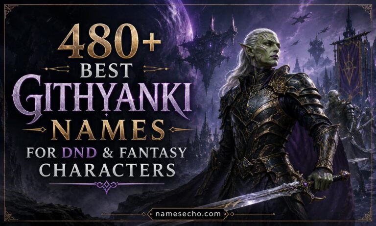 480+ Best Githyanki Names for DnD & Fantasy Characters