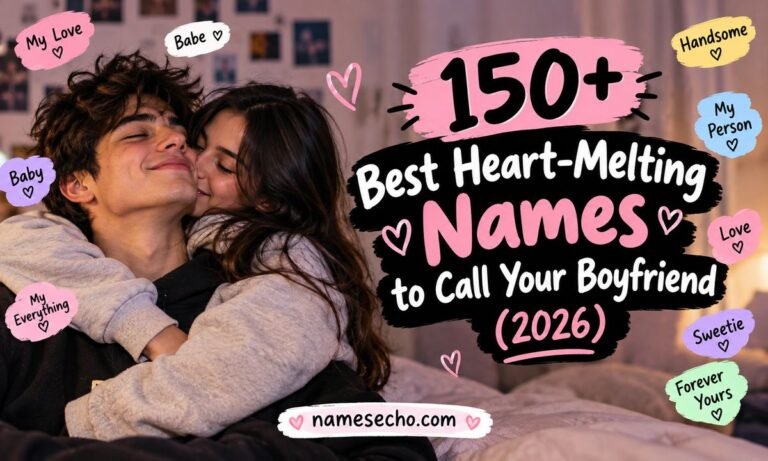 150+ Best Heart Melting Names to Call Your Boyfriend (2026)