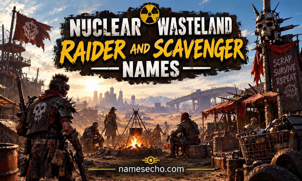 Nuclear Wasteland Raider and Scavenger Names