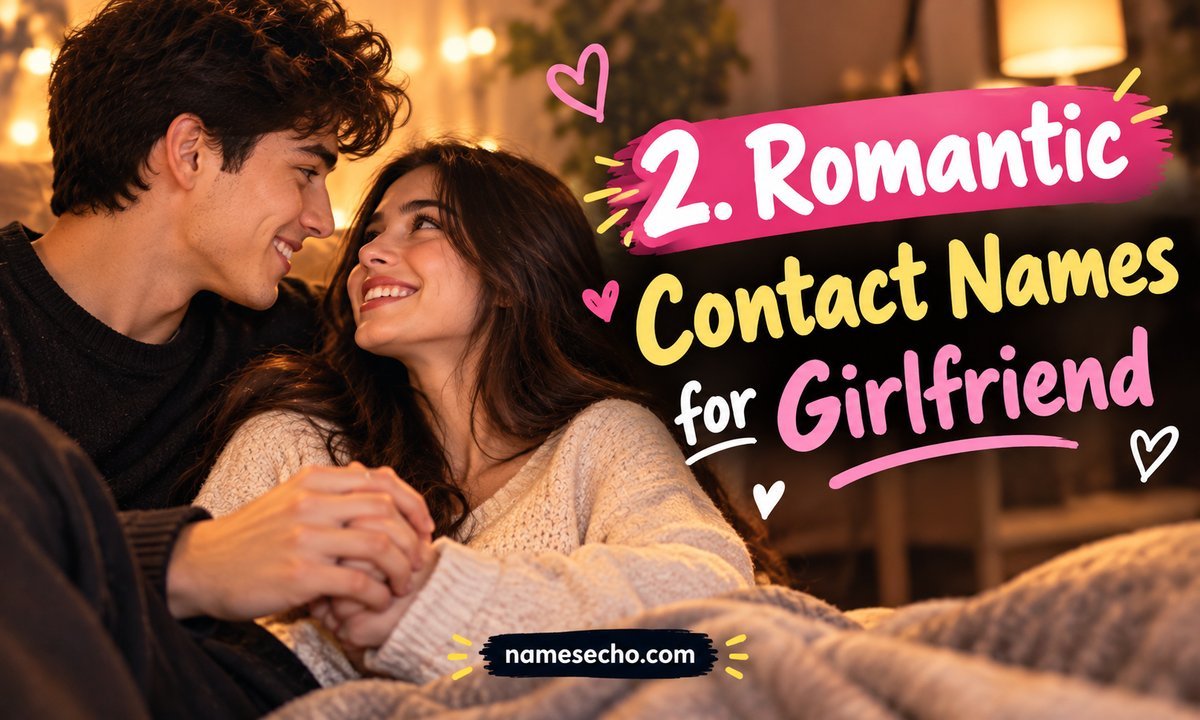 2. Romantic Contact Names for Girlfriend (Deep & Soulful)