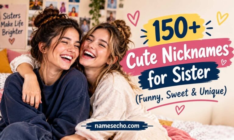 150+ Cute Nicknames for Sister (Funny, Sweet & Unique) Ideas