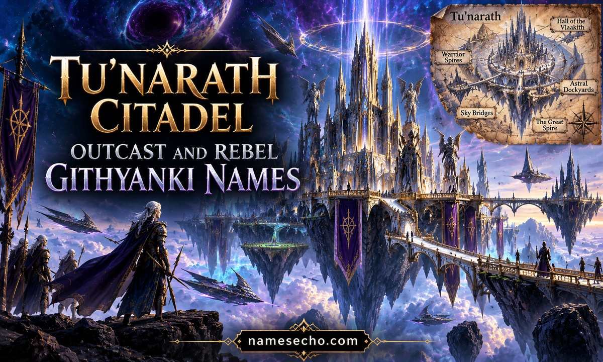 Tu'narath Citadel Outcast and Rebel Githyanki Names