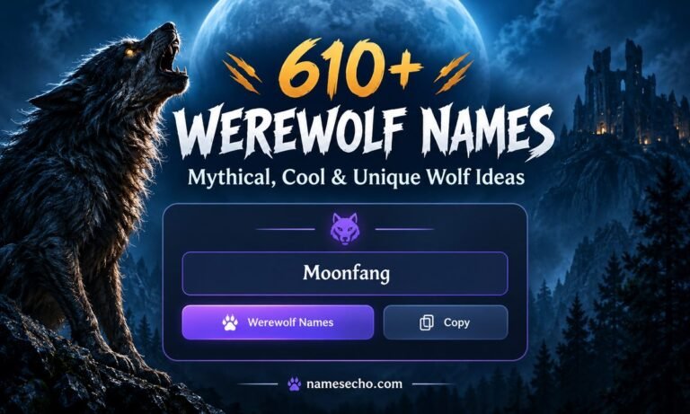 610+ Werewolf Names: Mythical, Cool & Unique Wolf Ideas