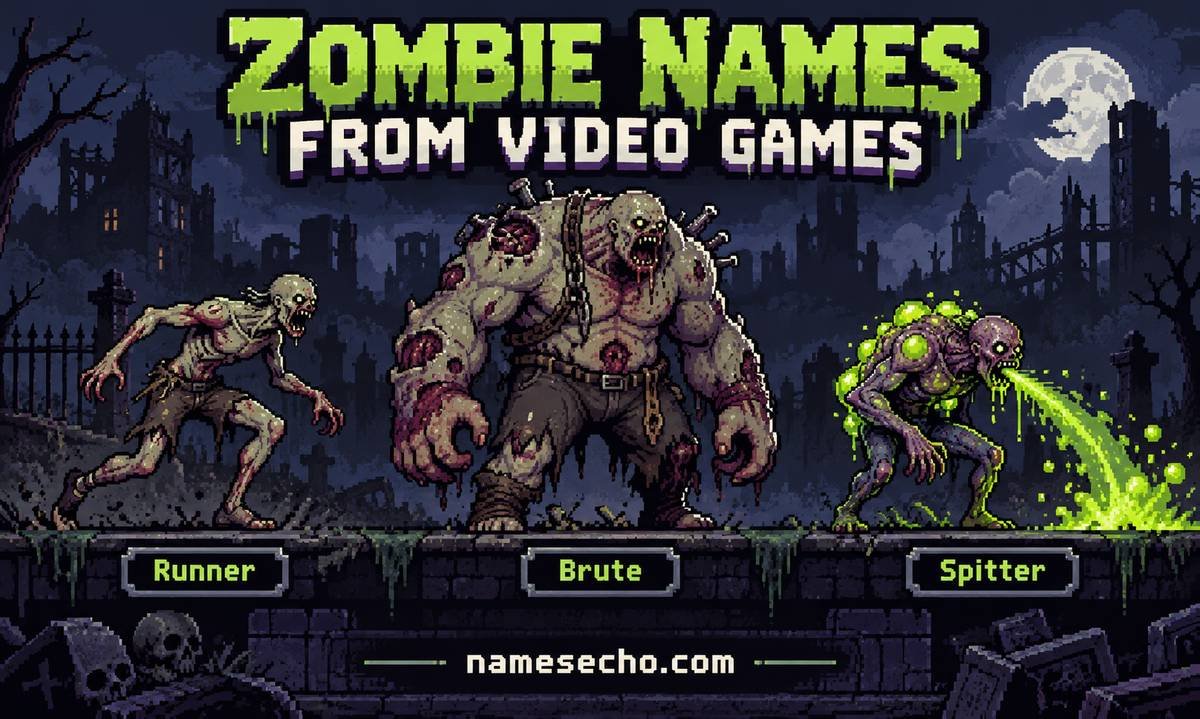 Zombie Names from Video Games